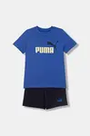 Dětská bavlněná souprava Puma ESS 2 COLOR No. 1 Logo Tee and Shorts Set