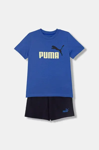 Dětská bavlněná souprava Puma ESS 2 COLOR No. 1 Logo Tee and Shorts Set