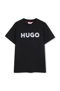 HUGO Dětské bavlněné tričko HUGO