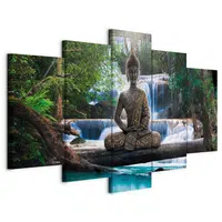 artgeist MALBA NA PLÁTNĚ, krajina a příroda, buddha, 200/100/1,2 cm