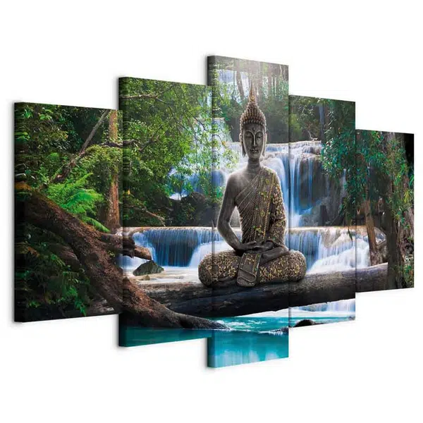 artgeist MALBA NA PLÁTNĚ, krajina a příroda, buddha, 200/100/1,2 cm