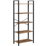 Boxxx REGÁL, černá, hnědá, uhlíková ocel, 66/153/30 cm