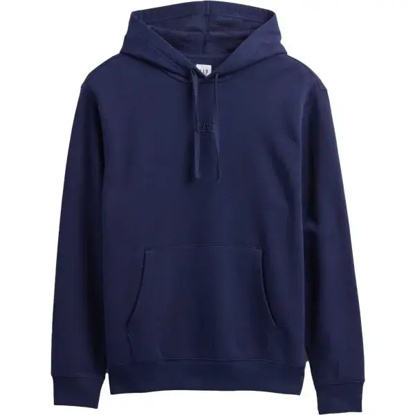 GAP V-FRCH TONAL MINI LOGO RELAXED PO HD Pánská mikina s kapucí, tmavě modrá, velikost