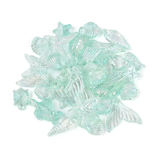 Ocean Theme Transparent Acrylic Beads