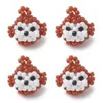 3D Glass Seed Beaded Monkey Pendants