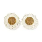 Transparent Resin Flower Cabochons