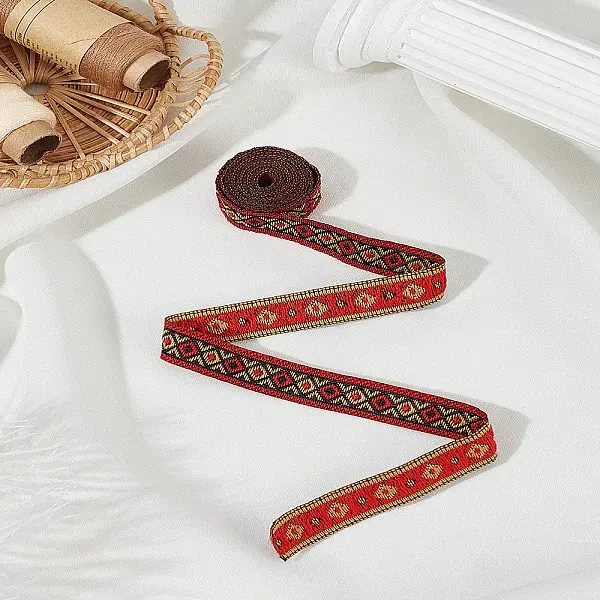 Flower Pattern Polyester Ribbon