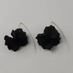 Acrylic Flower Dangle Earrings with Iron Pins