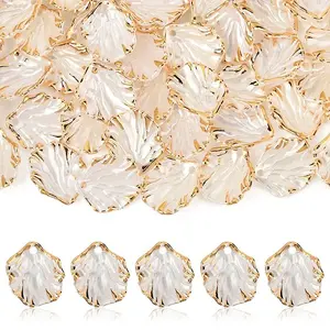 100Pcs Opaque Acrylic Pendants