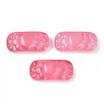 Spray Painted Transparent Glass Connector Charms