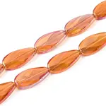 Electroplate Transparent Glass Beads Strands