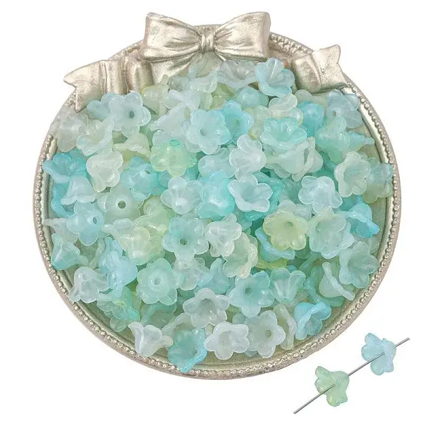 100Pcs Acrylic Bead Caps