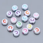Craft Acrylic Horizontal Hole Letter Beads