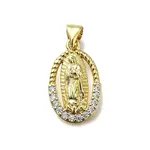 Brass Micro Pave Cubic Zirconia Pendants