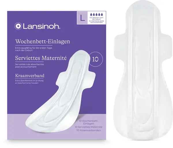 Lansinoh Extra savé popôrodné vložky L