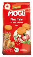 MOGLi bio pizza krekry s paradajkami a bylinkami s certifikáciou Demeter