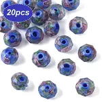 20Pcs Handmade Gold Sand Lampwork Beads