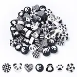 35Pcs 7 Styles Handmade Polymer Clay Beads