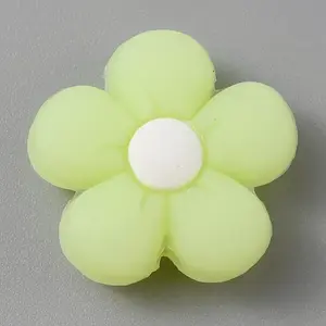 Flower Luminous Silicone Beads