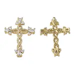 Brass Micro Pave Cubic Zirconia Pendants