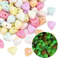 Luminous UV Plating Opaque Acrylic Beads