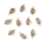 10Pcs Crackle Glass Pendants