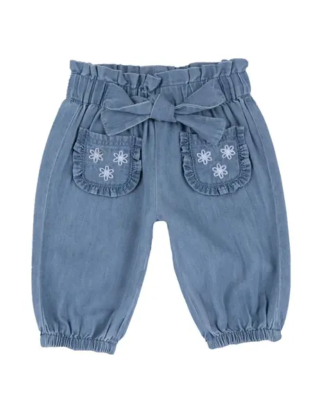 Chicco Nohavice  modrá denim / biela