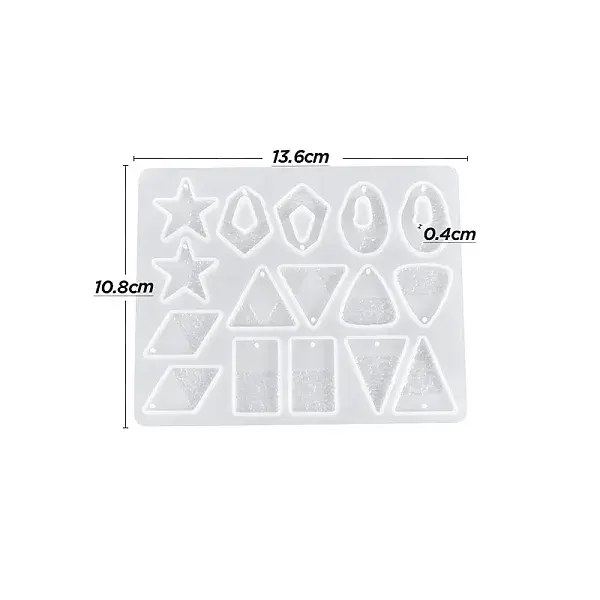 DIY Geometrical Pendants Silicone Molds