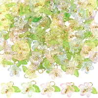 100Pcs Plastic & Acrylic Pendants