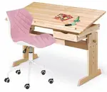 HALMAR Sestava - Stůl JULIA + Židle MATRIX 3 růžová