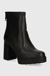 Nízké kozačky Calvin Klein Jeans HEEL PLATFORM ZIP BOOT MG NAPPA