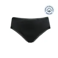 ecodis Menstruační kalhotky Panty na slabou menstruaci - černé