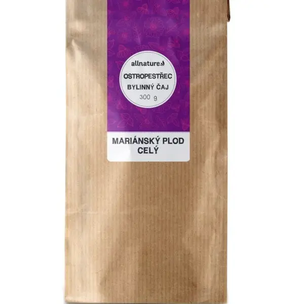 Allnature Ostropestřec plod sypaný čaj 300 g