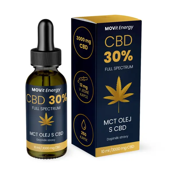 MOVit Energy CBD 30% Full Spectrum MCT olej 10 ml