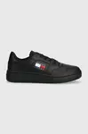 Kožené sneakers boty Tommy Jeans TJW RETRO BASKET ESS