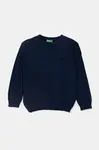 Dětský svetr United Colors of Benetton tmavomodrá barva, lehký, 1098G100U