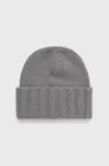 Kašmírová čepice Emporio Armani šedá barva, vlněná