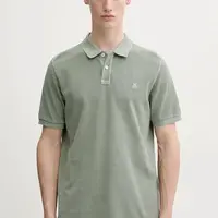 Bavlněné polo tričko Marc O'Polo zelená barva