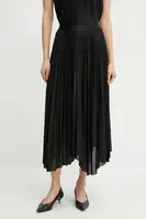Sukně BOSS černá barva, maxi, áčková