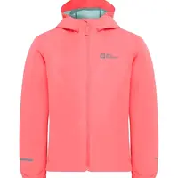 Dětská nepromokavá bunda Jack Wolfskin FLAZE růžová barva