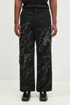 Bavlněné kalhoty Maharishi Dpm: Sparse Bonsai Snopants černá barva, jednoduché, 5340.BLACK