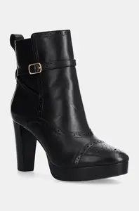 Kožené kotníkové boty Lauren Ralph Lauren Mckinsey