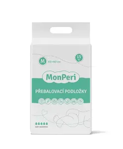 MonPeri Přebalovací podložky M 60 x 60 cm 15 ks
