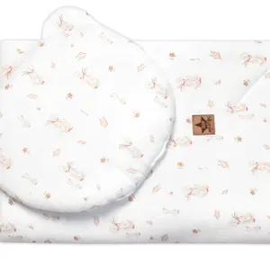 Baby Nellys Mušelínová sada GOOSE Teddy 30x35cm, 70x100cm, 2D, , bílá, Husičky