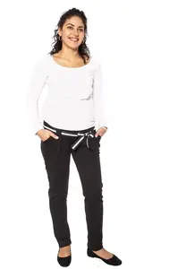 bemaamaa Těhotenské tepláky,kalhoty MONY - černé