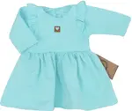 Z&Z Dětské teplákové šatičky/tunika Princess - tyrkys