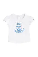 Kojenecké tričko Tommy Hilfiger bílá barva, KN0KN02025