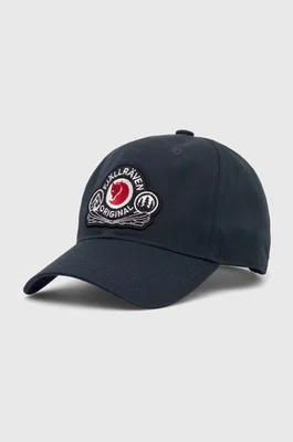 Kšiltovka Fjallraven Classic Badge Cap tmavomodrá barva, s aplikací, F86979.555-555