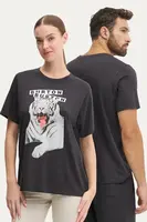 Bavlněné tričko Burton černá barva, s potiskem, 243431