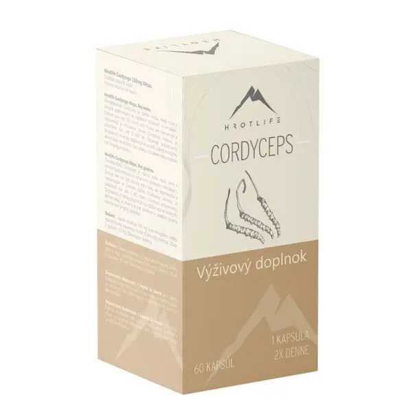 Hrotlife Cordyceps 60 kapslí